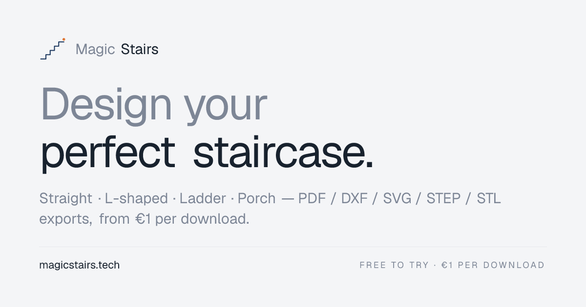 Magic Stairs — Online Stair Calculator & Designer